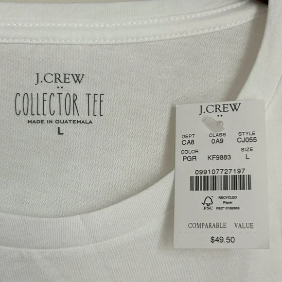 J Crew Factory NWT Paris Graphic Tee - Picture 4 of 7